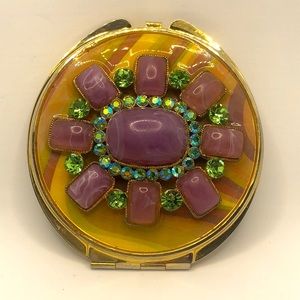 Jeweled Mirror Compact